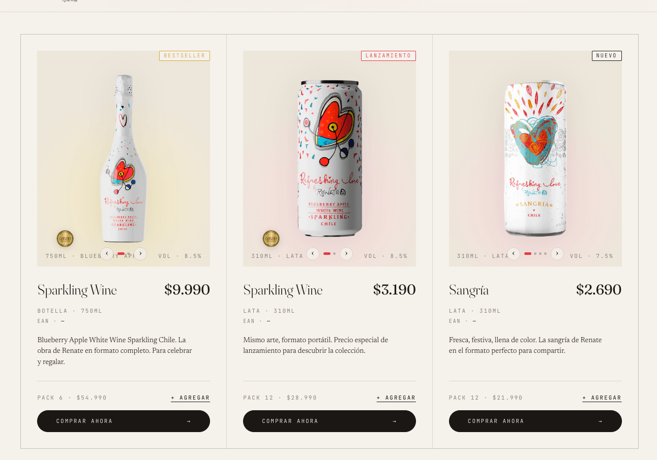 Sitio web de Refreshing Love by Renate